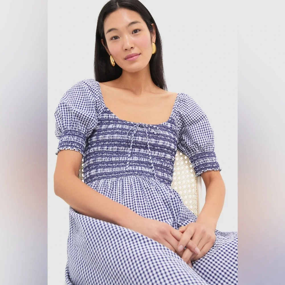 Hill House Home Navy Gingham Madeline Nap Dress - Picture 5 of 9
